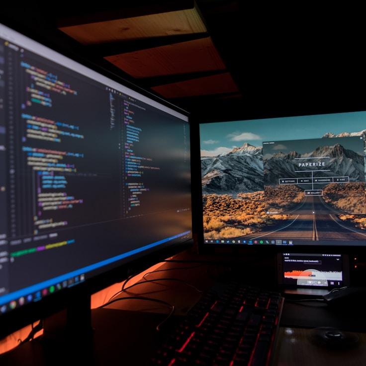 Mobile app development process showing collaborative team environment